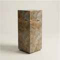 Rainforest Brown marble Tall plinth, 400 × 400 × 1100 mm — PLNTH Edition