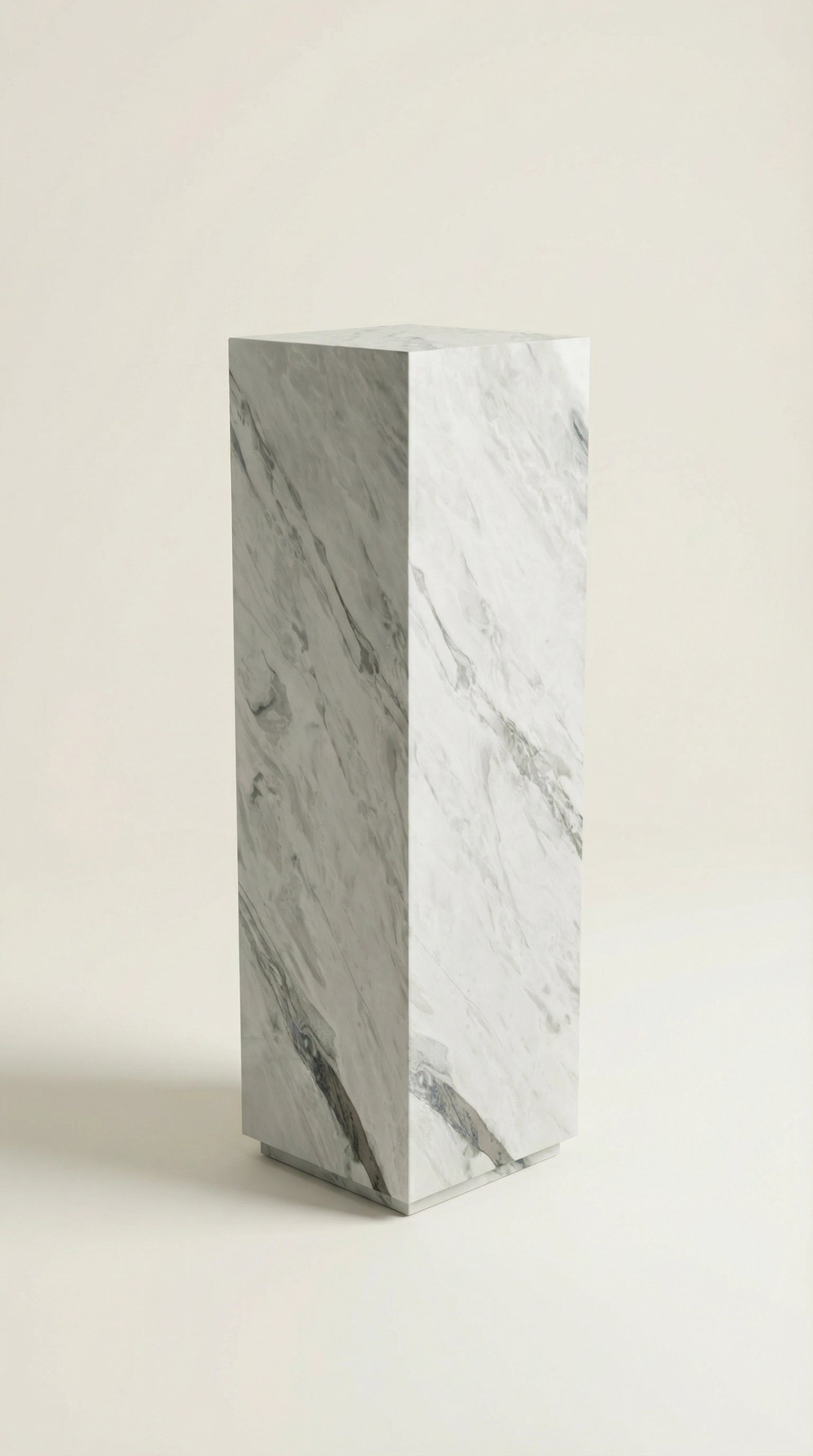Lombardi marble plinth, Tall — PLNTH Series 01