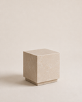 Luna Pearl marble plinth, honed, Short — PLNTH Luna set