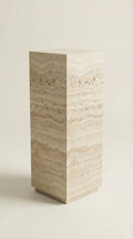 Travertino Bianco Classico plinth, Tall — PLNTH Series 01