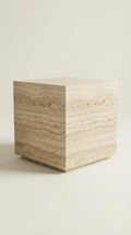 Travertino Bianco Classico plinth, Short — PLNTH Series 01