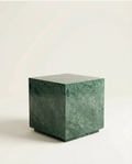 Verde Guatemala marble plinth, Short — PLNTH Series 01